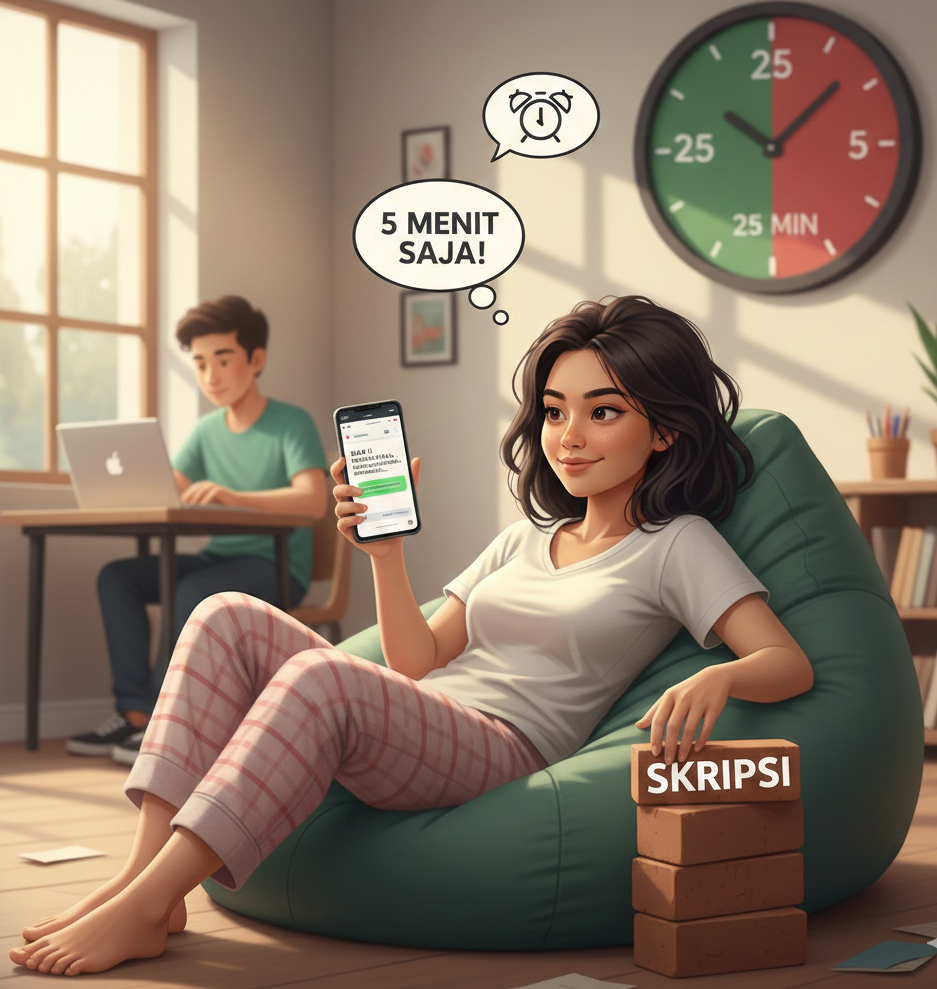 Jurus Malas Produktif: Cara Selesaikan Skripsi Saat Lagi Gak Pengen Ngapa-ngapain